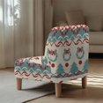 thumbnail image 5 of HELLHERO Geometric Patterns Armless Accent Chair Protector, Dustproof Stretch Elastic Bottom Armless Accent Chair Washable Cover for Living Room Home, 5 of 8