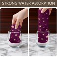 thumbnail image 6 of 6 Pcs Funny Kitchen Towels,Purple Christmas Star Pattern Microfiber Dish Towels,Kitchen Tea Towels,Kitchen Towel Set (18" X 26"), 6 of 7