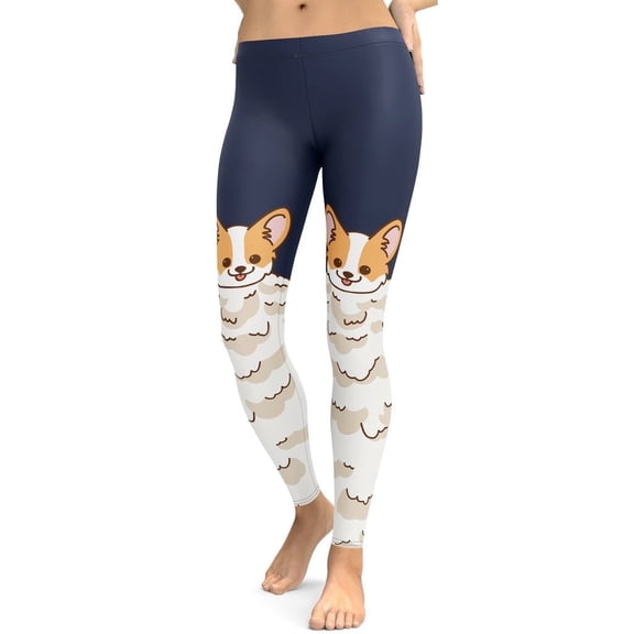 Corgi Design Leggings Size: XS for Women | FIERCEPULSE
