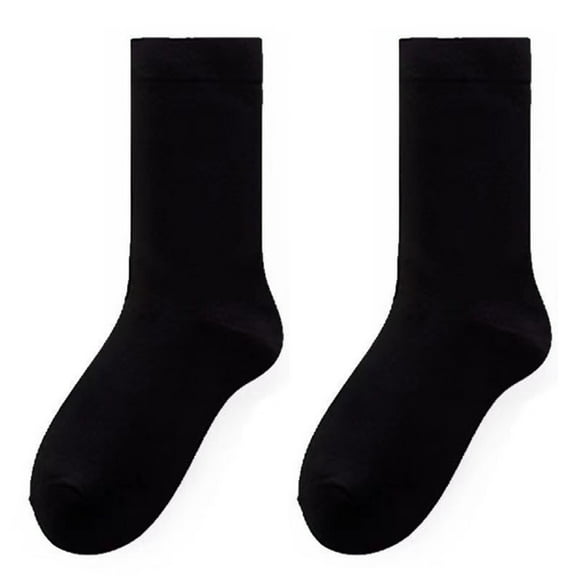 Pnellth 1 Pair Japanese Style Mid-tube Thick Women Socks Winter Simple Casual Sports Socks