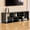Black, variant on JUYG 2-Piece Cube TV Stand, L-Shaped, Open Storage, 55.1"x11.8"x17.1"