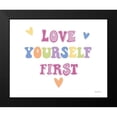 thumbnail image 2 of Zaman, Farida 24x20 Black Modern Framed Museum Art Print Titled - Love Yourself First Pastel, 2 of 5