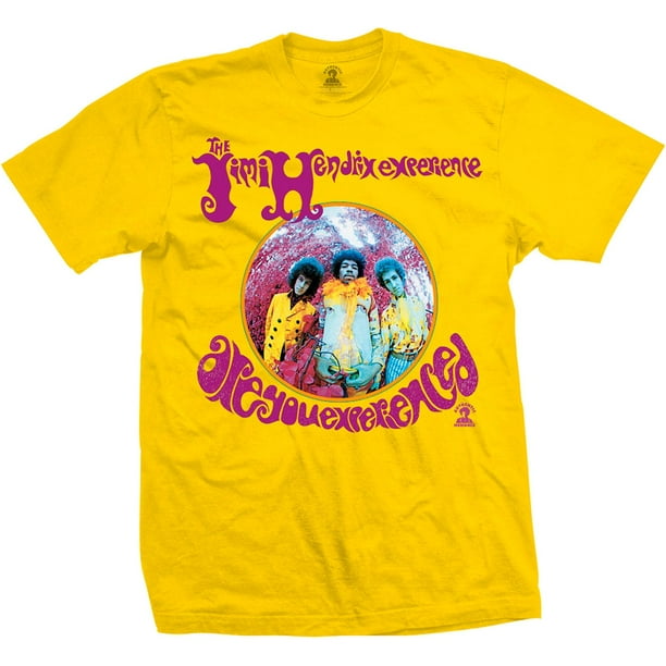Jimi Hendrix - Camiseta Are You Experienced para Adultos Unisex (Amarillo)
