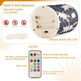 thumbnail image 4 of Rabbit and Universe Flameless LED Candle Set with Remote, Battery Operated Color Changing Pillar Candles, Set of 2, 4 of 7