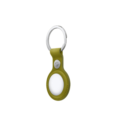 Apple - AirTag FineWoven Key Ring - Chartreuse