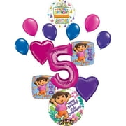 Dora the Explorer Party Supplies 5th Birthday Balloon Bouquet Decorations