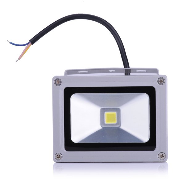 MasteelfCA 10W CA 85V-265V Étanche Extérieur Sécurité Blanc Chaud Projecteur DEL Projecteur Lampe