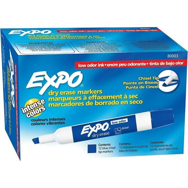 Marcador Borrable Expo Azul CJX12 Unisex