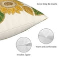 thumbnail image 5 of YFYANG Square Decorative Throw Pillow Case (Without Pillow Insert), Sunflower Doodle Bedroom Sofa Car Cushion Cover, 22"x22", 5 of 9