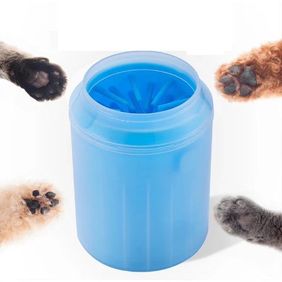 PawSpa Pet Foot Cleaner - Cylindrical Design, Silicone Bristles, Safe Material