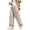 AC04_Beige, variant on Boys Uniform Cargo Pants Kids Cotton Straight Baggy Pants Drawstring Casual Trouser with Pocket Beige 150
