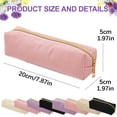 thumbnail image 3 of 1 Pc Corduroy Pencil Pouch, Aesthetic Pencil Box, Zipper Pen Bag, Cute Stationery Organizer, Multipurpose Storage Pouch, Portable Pencil Bag, Soft Fabric Carry Case, Travel Brush Pouch, 3 of 6