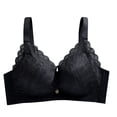 thumbnail image 3 of Rvasteizo Women Plus Size Front Closure Wireless Bra Breathable Support Bra, 3 of 5