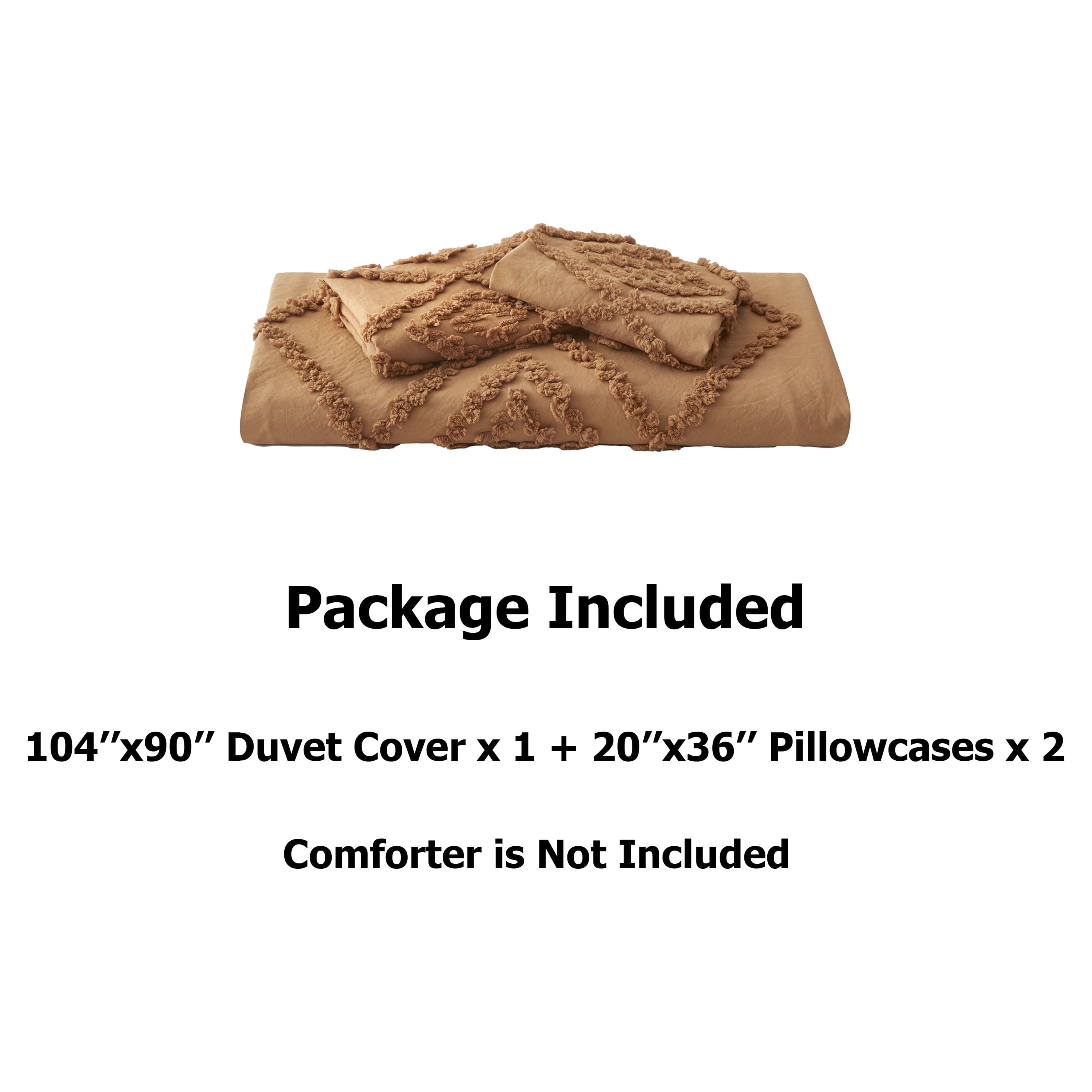 King Duvet Cover, Soft Bedding Set for All Seasons, Comforter Set, Boho Embroidery, Multi Colors & Sizes Available(Pumpkin, 3 Pcs, 104"x 90")