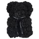 thumbnail image 3 of Oso de peluche artificial de 25 cm con forma de rosa para San Valentín, regalo romántico de Navidad para tu esposa o pareja. Color negro., 3 of 14