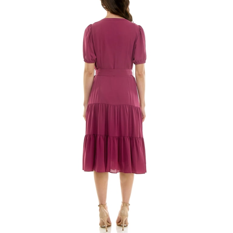 Nanette Lepore Women's Puff Sleeve Lace Midi Dress, Sizes XS-XXXL -  Walmart.com