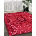 thumbnail image 3 of Ahgly Company Machine Washable Indoor Rectangle Abstract Ferrari Red Area Rugs, 5' x 7', 3 of 7