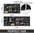thumbnail image 3 of Black Coffee Theme Kitchen Rugs Set of 2,Cafe Kitchen Rugs and Mats Non Skid Washable,Black Kitchen Runner Rugs with rubber dot Backing (Pizza Time 17"x47"+17"x30"), 3 of 7