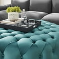 thumbnail image 5 of Modway Amour Modern Button Tufted Round Velvet Ottoman in Sea Blue, 5 of 7