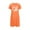 Orange, variant on QSAWXQZ Women's Valentine's Mini Dress Short Sleeve Crewneck Heart Graphic Pullover Loungewear Dress for Summer Orange 5XL