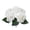 White, variant on Artificial Hydrangea Silk Flowers with 5 Large Heads, Faux Floral Arrangement for Home Office Decor, Wedding Centerpiece, Realistic Petals and Long Stems