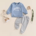 thumbnail image 2 of WERYOUNG Girl's Outfit Sets Long Sleeve Letter Print Sweatshirts And Jogger Pants Two Piece Outfits Outdoor Activities Soft Comfortable Clothes Sets, 2 of 6
