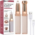thumbnail image 1 of CHOK Eyebrow Trimmer & Facial Hair Removal for Women  2 in 1 Eyebrow Razor and Painless Hair Shaver Rechargeable for Eyebrow  Lips  Body  Chin  Arms with Built-in LED Light, 1 of 8