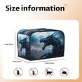 thumbnail image 5 of Sikiie Blue Thunder Storm Dragon Toaster Covers 2 Slice Dustproof Toaster Cover Bread Machine Cover, Dustproof Cover - 11.4" x 7.5" x 7.9", 5 of 7