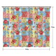 thumbnail image 5 of Pioneer Flower Floral Print Pattern Shower Curtain 84"x72", Bathroom Decorative Shower Curtain Set with 12 Hooks, Waterproof Washable, 5 of 6