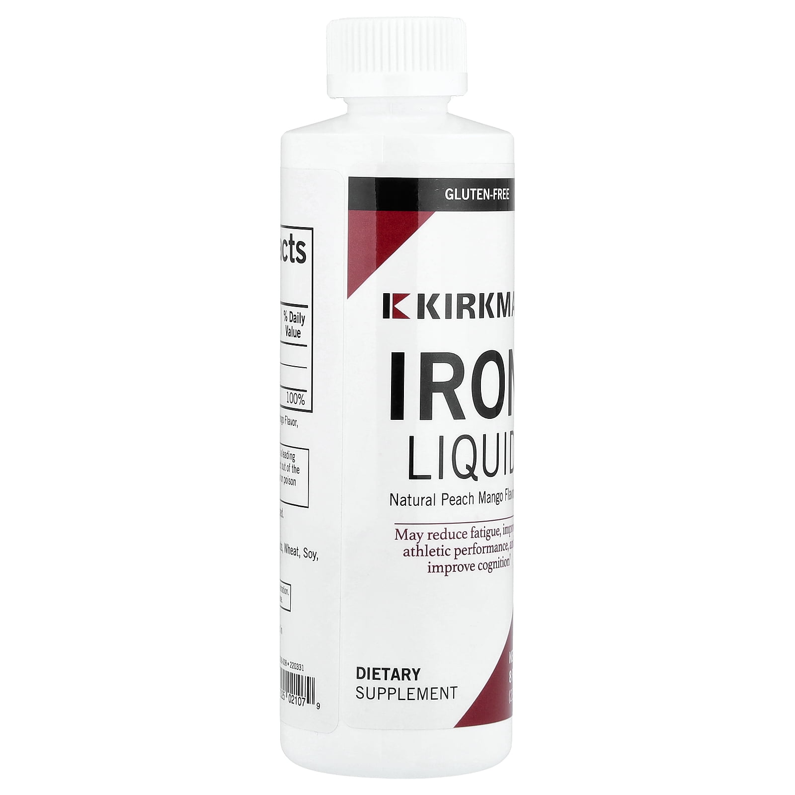 Kirkman Labs Iron Liquid, Natural Peach Mango, 8 fl oz (237 ml)