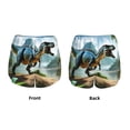 thumbnail image 6 of Goofa Lake Forest Dinosaur A Printed Women 2 in 1 Running Shorts,Quick Dry Athletic Workout Shorts,High Waisted Athletic Shorts with Liner Pockets-Large, 6 of 9