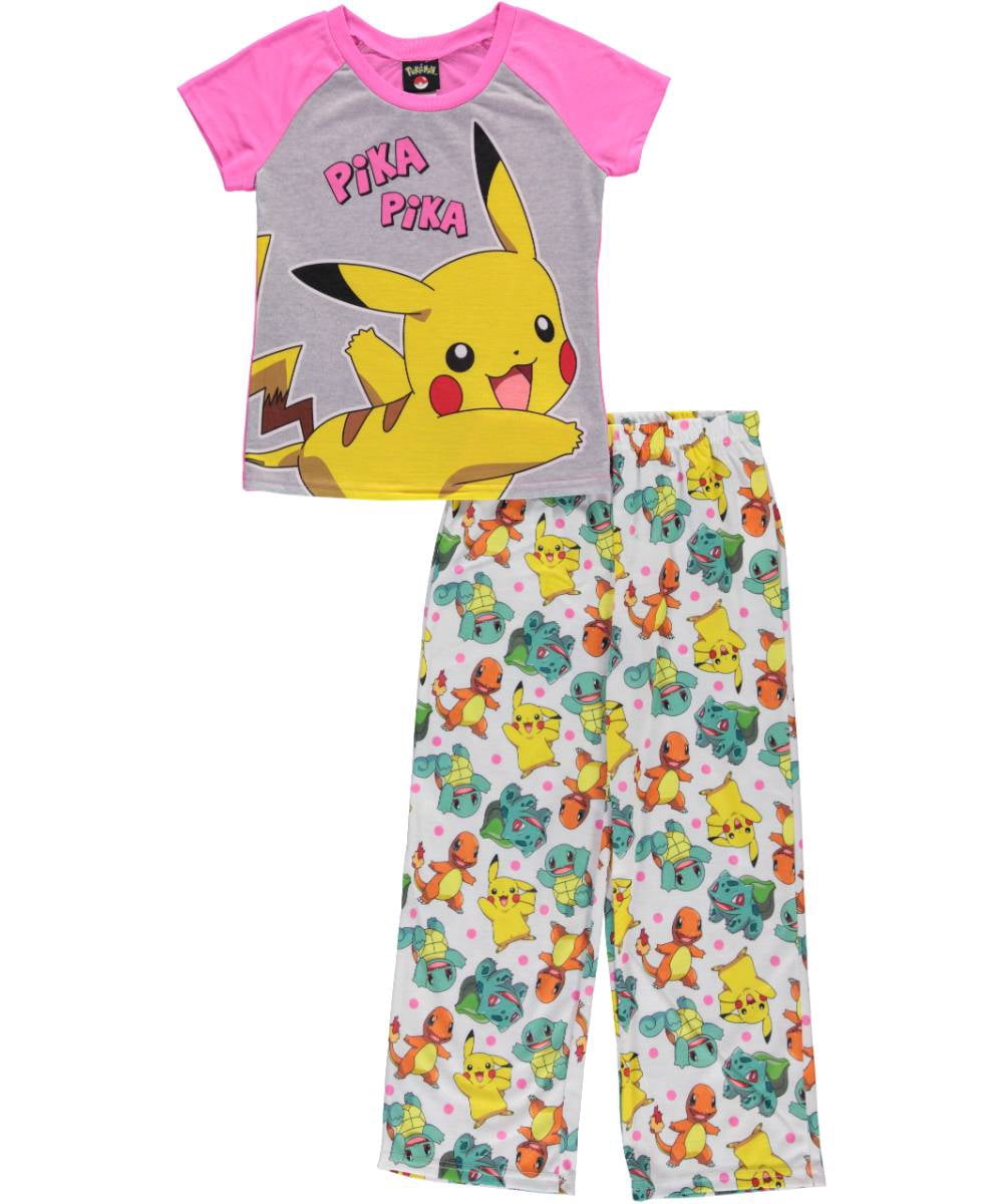 Pokémon Pokemon Big Girls' "Pika Pika!" 2Piece Pajamas (Sizes 7 16