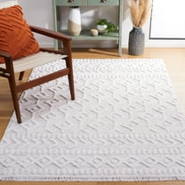 SAFAVIEH Augustine Laura Geometric Area Rug, Ivory/Beige, 5' x 7'7"