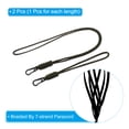 thumbnail image 3 of Badge Lanyard with Keychain Clip Necklace Wrist Cord Strap Metal Clasp for Keys, Olive 2 Pack, 3 of 5