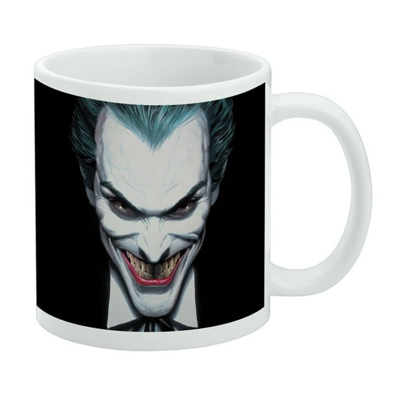 Batman Alex Ross Joker Head White Mug