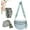 Ice Blue Plaid, variant on Emmafy Crossbody Bag, Emmafy Crossbody Bags for Women, Emmafy the Roomiest Crossbody Bag（Beige Plaid）