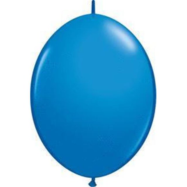 Ballon en Latex à Maillon Rapide de 6 Po - Bleu Foncé