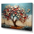 thumbnail image 2 of Designart "Orchid Haven Colorful Golden Branches I" Oversized Landscapes Wall Art - Country Colorful Tree Bedroom Canvas Wall Art, 2 of 4