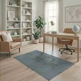thumbnail image 2 of ODIKA 4'x6' Blue Green Soft Geometric Washable Area Rug Modern Abstract Shapes for Stylish Spaces for Home Office, Under Desk, Non-Slip Chair-Friendly, Flatwoven, 2 of 7