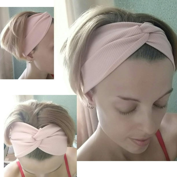 1pc Women'S Elastic Crisscross Satin Headband For Washing Face, Comfortable  Stretchy Hairband