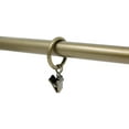 thumbnail image 5 of Urbanest 1" Metal Curtain Rings With Clips and Eyelets, Antique Brass, Set of 10, 5 of 6