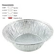 thumbnail image 2 of Disposable Aluminum 5 3/4" Meat Pot Pie Extra Deep Pan Baking Tin w/Clear Dome Lid (Pack of 100 Sets), 2 of 8