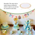 thumbnail image 4 of Cateissary Soporte para pasteles, postres, magdalenas, dulces, decoración para fiestas, bandeja para platos Kits de decoración para fiestas Blanco, 4 of 6