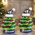 thumbnail image 3 of Los Angeles Rams 2-Pack 4" Ceramic LED Christmas Tree Set, 3 of 3