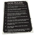 thumbnail image 1 of Dog Rules 9"x12" Metal Sign, Wall Decor for Office or Meeting Room, 1 of 3