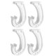 thumbnail image 4 of 4 Piezas de Soporte para Barra de Armario Colgante, Soporte para Barra de Estante de Armario de 3/4, Soportes Resistentes en Forma de J para Colgar Ropa, 4 of 5