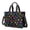 Dog Paw Print Rainbow Black Pattern, variant on Dog Paw Print Rainbow Black Pattern Canvas Messenger Tote Bag, Work Tote with Multi Pockets & Removable Strap, Durable Canvas Gifts for Women Men Teacher Nurse