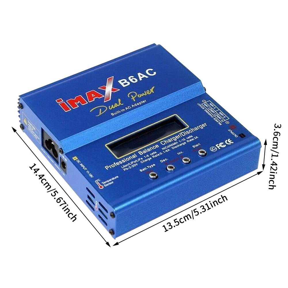 IMAX B6AC V2 Balance Charger Plastic LCD Display AC DC Dual Power Professional