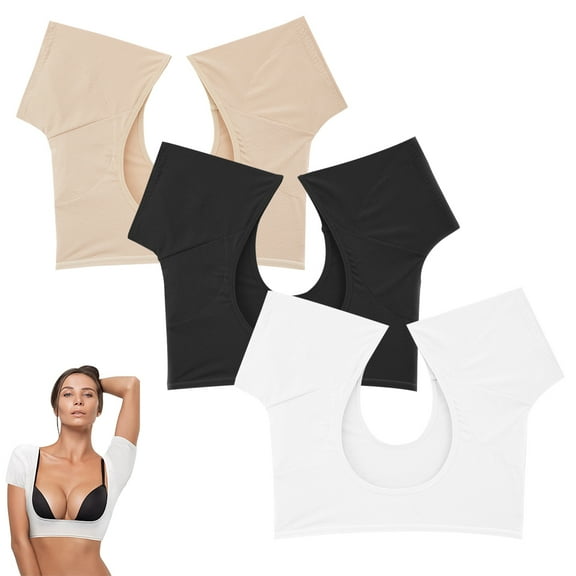 3 Pcs Underarm Sweat Vest Underarm Pads Shirt Breathable Underarm Washable Armpit Sweat Pads Underarm Sweat Protector,,S,