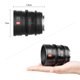 thumbnail image 3 of Lente de la cámara VILTROX S 33 mm T1.5 Lente de enfoque manual Lente de filmación de cámara APS-C Reemplazo de montaje en E de gran apertura para Sony A7 / A7II / A7R / A7RII / A7S / A7SII / A6500 / Viltrox Lente de la cámara, 3 of 7